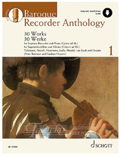 Baroque Recorder Anthology 1 + Audio online